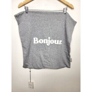 NEW - Province of Canada x Jilly Box grey "Bonjour" pillow cover